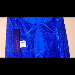 Royal blue prom dress brand new size 22